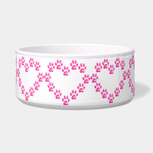 Écuelle Puppy pattes chien empreintes papa chiot maman bon