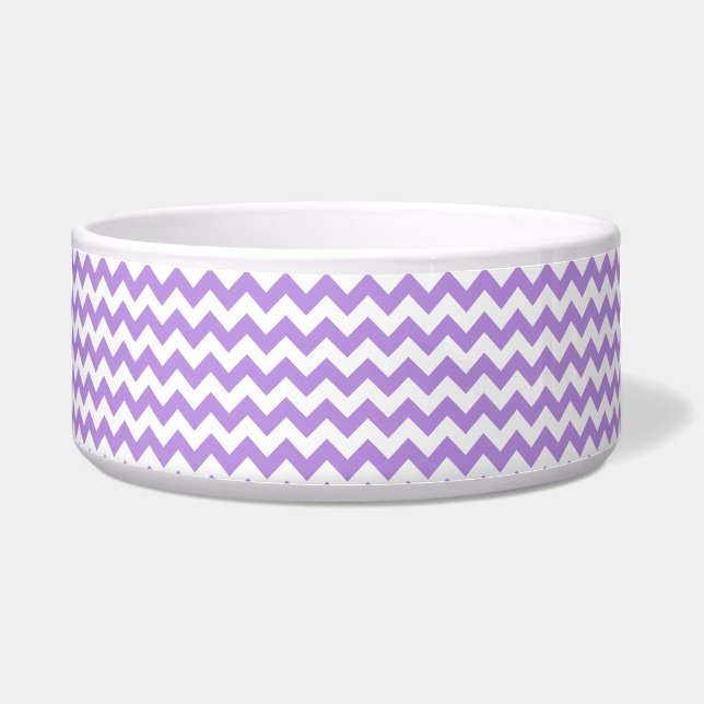 Écuelle Purple Zigzag, Purple Chevron, Motif géométrique (Devant)
