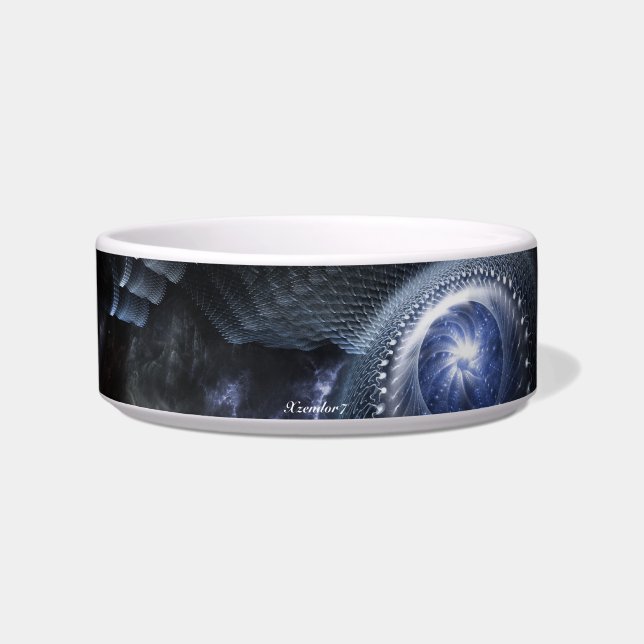 Écuelle Quand Les Universités Collisent Fractal Art Pet Bo (Devant)
