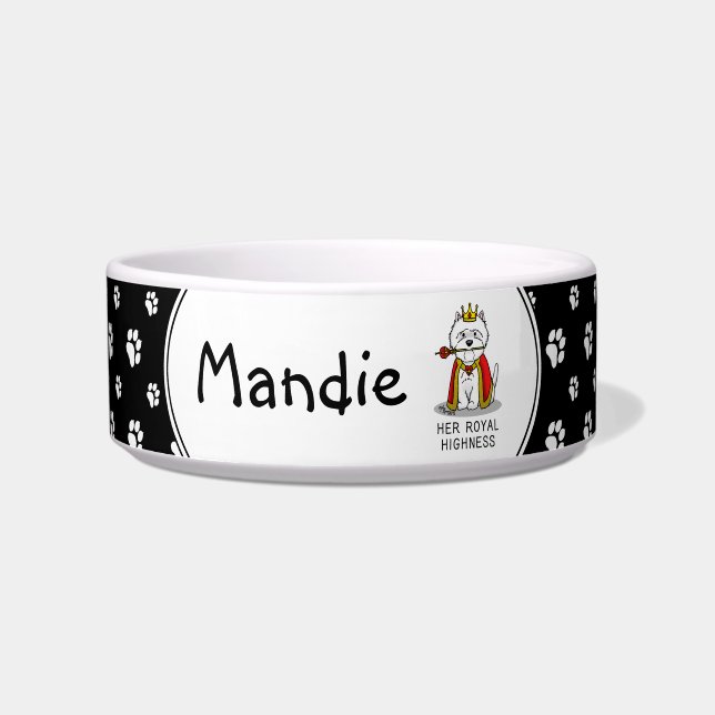 Écuelle Queen Westie Dog West Highland White Terrier (Devant)