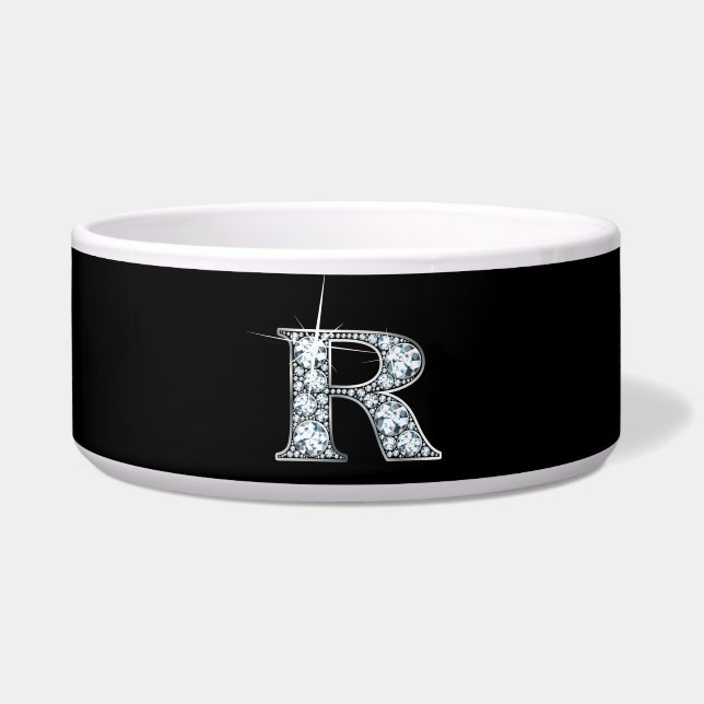 Écuelle R "Diamond Bling" Pet Bowl (Devant)