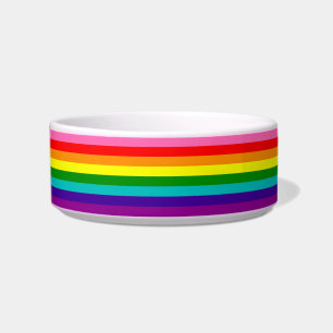 Écuelle Rainbow LGBT drapeau gay Ceramic Pet Bowl