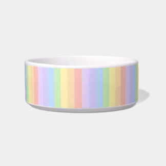 Écuelle Rayures en pastel d'arc-en-ciel