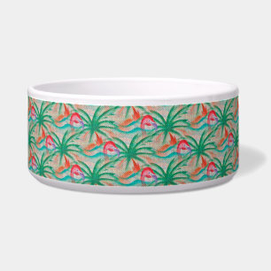 Écuelle Regard de toile de jute de palmier de Flamant rose
