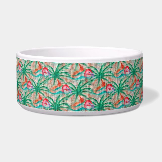 Écuelle Regard de toile de jute de palmier de Flamant rose (Devant)