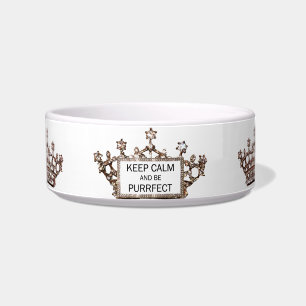 Écuelle Restez calme et soyez "PURRFECT"