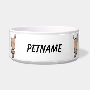 Écuelle ROCK ON Custom pet bowling