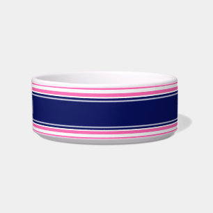 Écuelle Rose Hot #2 Whal Horiz Stripe Nom de la marine Mon