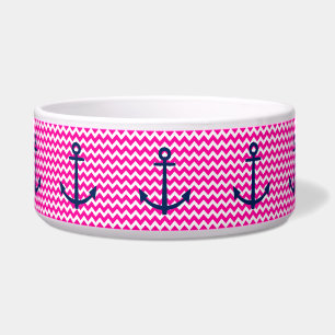 Écuelle Rose nautique et marine de Chevron d'Ancre