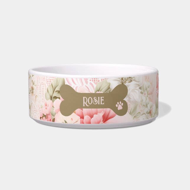 Écuelle Rose Pâle Floral (Devant)