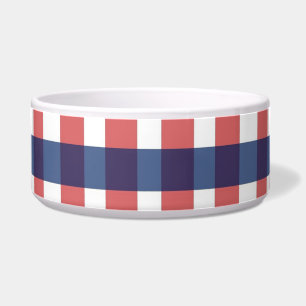 Écuelle Rouge blanc et bleu En vichy plaid