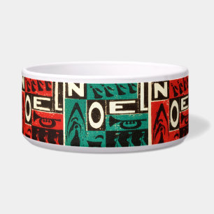 Écuelle Rouge et vert Noel Holiday Pet Bowl