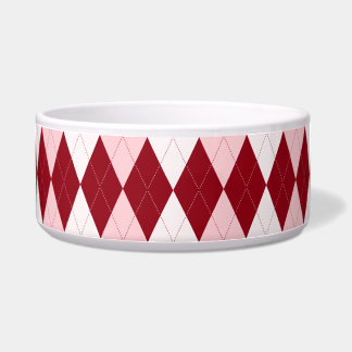 Écuelle Rouge Jacquard Crimson rose Petit Diamant Forme