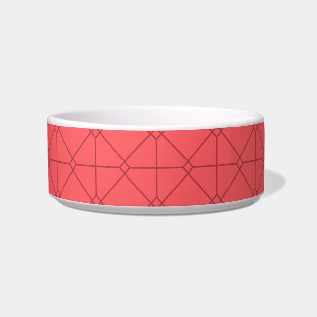 Écuelle Rouge pastel, cool, tendance, illustration décorat (Devant)
