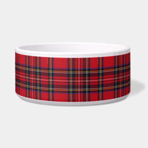 Écuelle Royal Stewart tartan rouge noir plaid