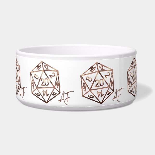 Écuelle RPG Crit AF | Jeu de plateau Imaginaire en cuivre (Devant)