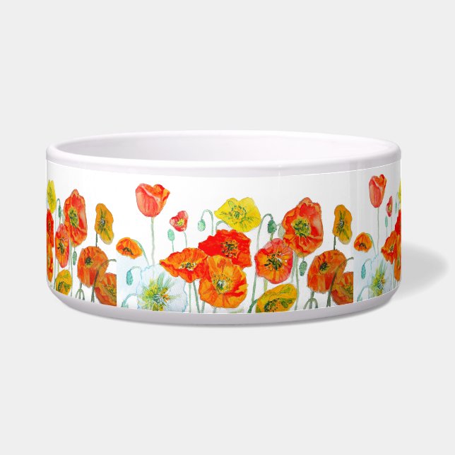 Écuelle Ruban de fleur de peinture à l'aquarelle orange ro (Devant)