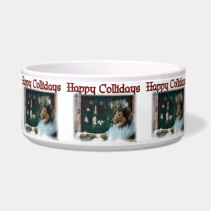 Écuelle Sable Rough Collie Christmas Chien Bowl