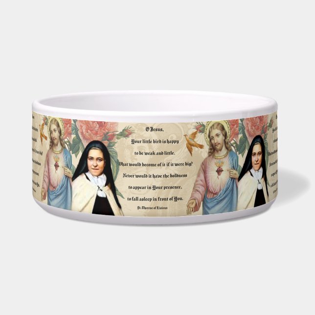 Écuelle Saint-Thérèse, coeur sacré de Jésus (Devant)