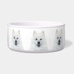Écuelle Samoyed Dog Ceramic Pet Bowl par miart