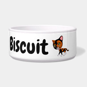 Écuelle Sassy Calico Cat Ceramic Pet Bowl
