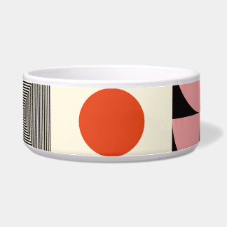 Écuelle Scandinave géométrique : Motif d'oeuvres colorées