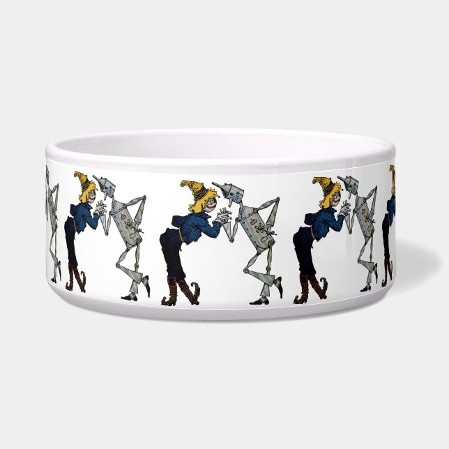 Écuelle Scarecrow and Tin Man Pet Bowl (Devant)
