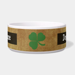 Écuelle Shamrock avec de l'or vintage