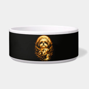 Écuelle Shih Tzu hurlant à la Lune Chien drôle