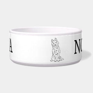 Écuelle Sibérie Husky Chien Design personnalisable