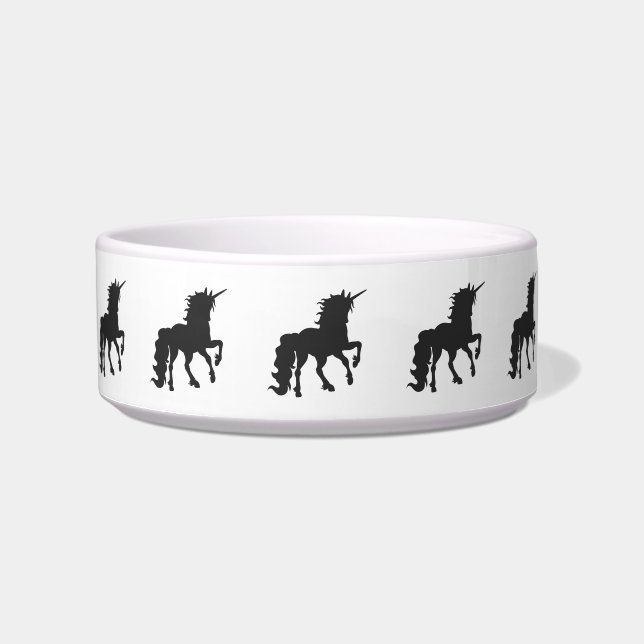 Écuelle Silhouette Unicorne - Choisir la couleur arrière - (Devant)