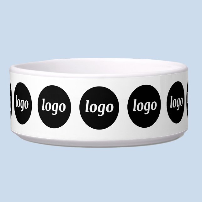 Écuelle Simple Logo Entreprise Promotionnel Animal de Comp (Simple logo business branding promotional dog water bowl)