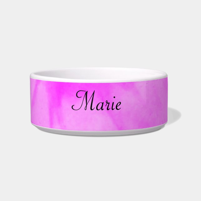 Écuelle simple minimal light pastel pink add your name thr (Devant)