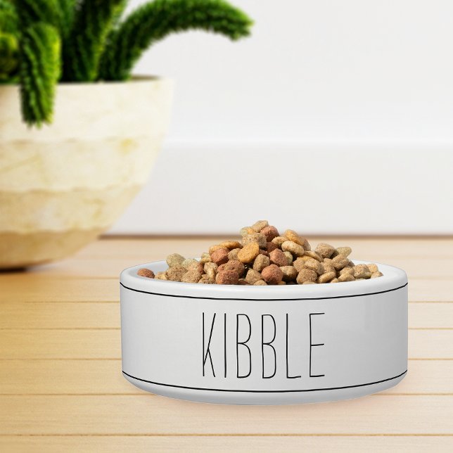 Écuelle Simple Moderne Agritourisme Style Stripe Kibble (Créateur téléchargé)