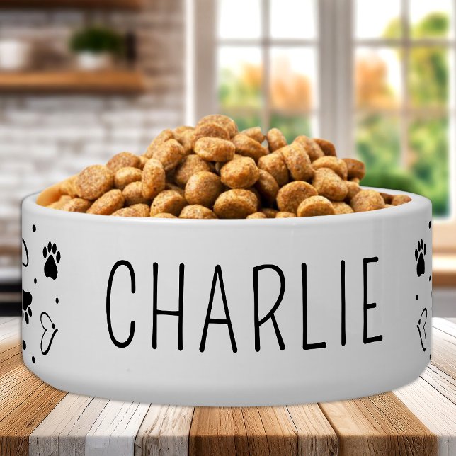 Écuelle Simple moderne personnalisé chien animal de chat (Créateur téléchargé)