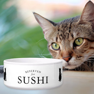 Écuelle Simple réservé pour chat personnalisé