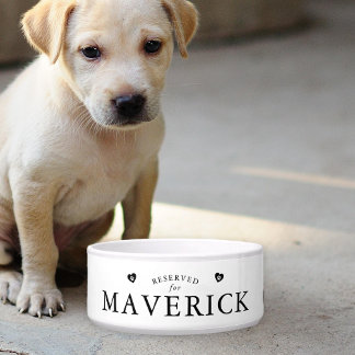 Écuelle Simple Réservé pour chien personnalisé