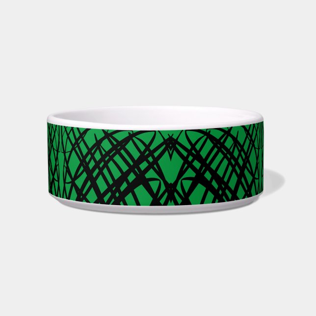 Écuelle Simple Scribble | Carreaux miroir | Vert | Animal (Devant)