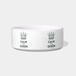 Écuelle SlipperyJoe's Keep Calm Queen couronne joyaux a