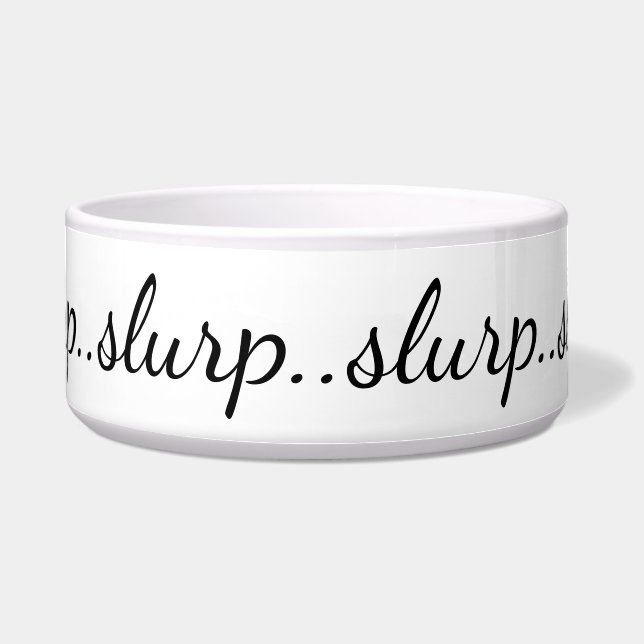Écuelle "Slurp" Amusant Elégant Eau (Devant)
