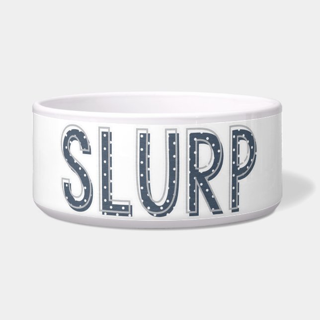 Écuelle SLURP Navy Blue Ceramic Pet Bowl (Devant)