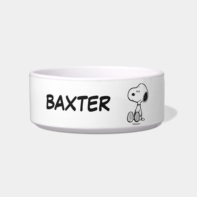 Écuelle Snoopy sur Bandes Dessinées Noir Blanc | Ajouter l (Devant)