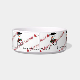 Écuelle Snowman Pet Bowl
