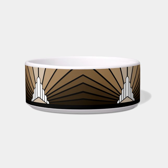 Écuelle Soleil Art déco bronzé (Devant)