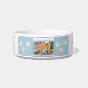 Écuelle Spitz finlandais à Seashore Peinture - Chien Art