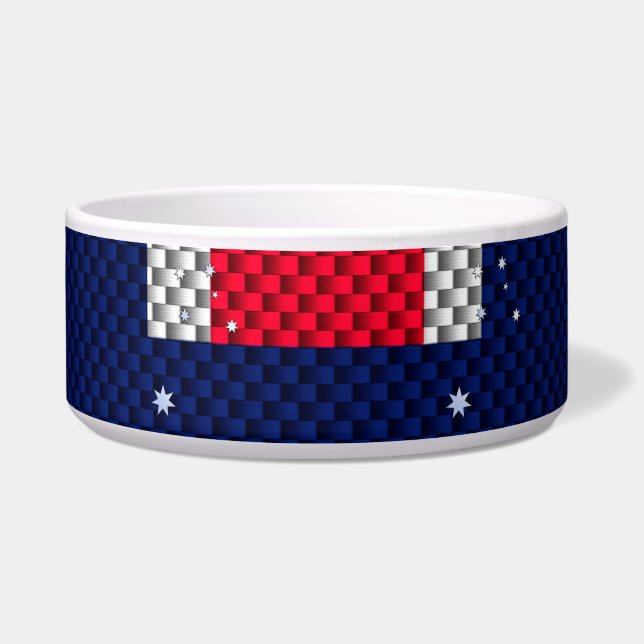 Écuelle Style Chrome de fibre de carbone design drapeau au (Devant)