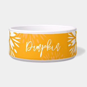 Écuelle Super Orange Daisy Fleur Retro Floral Nom de l'ani