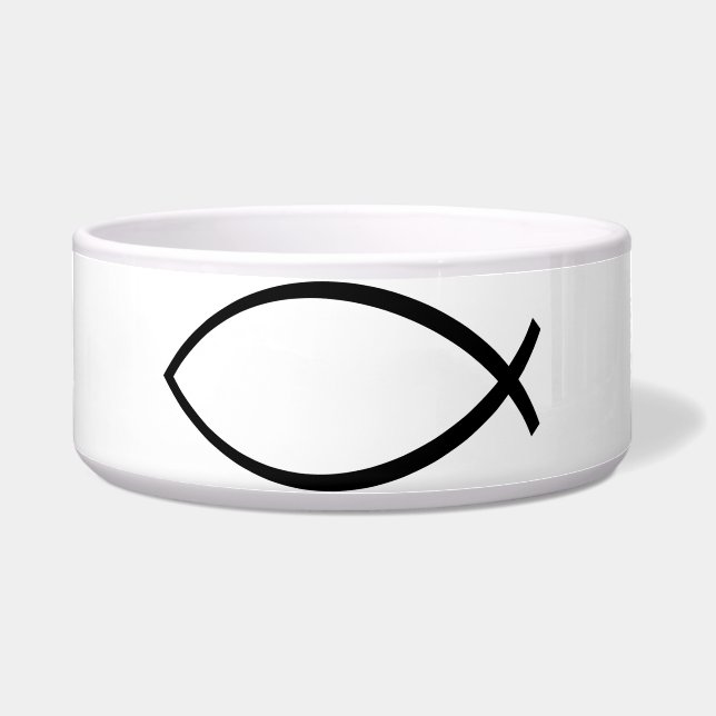 Écuelle Symbole Christian Fish (Ichthys) (Devant)