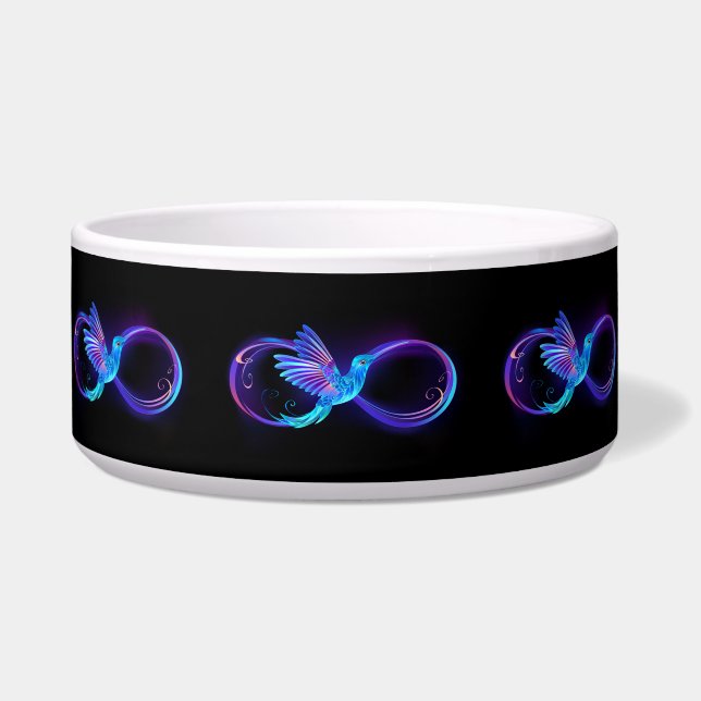 Écuelle Symbole de Neon Infinity par Glowing Hummingbird (Devant)