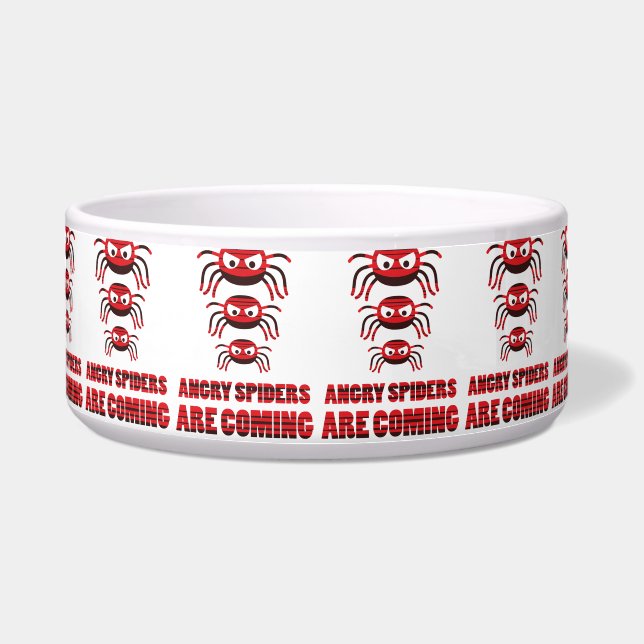 Écuelle T-Shirt Les araignées en colère arrivent (Devant)
